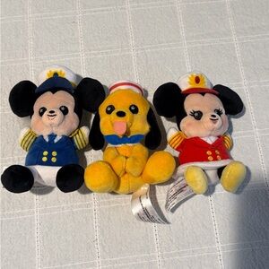 Disney Wishables Cruise Line Mickey Pluto & Minnie